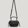 Leather Effect Shoulder Bag with Flap