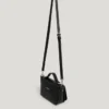 Leather Effect Shoulder Bag with Flap