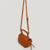 Leather Effect Shoulder Bag with Flap