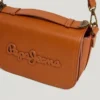 Leather Effect Shoulder Bag with Flap