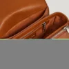 Leather Effect Shoulder Bag with Flap