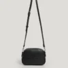 Leather Effect Shoulder Bag with Logo