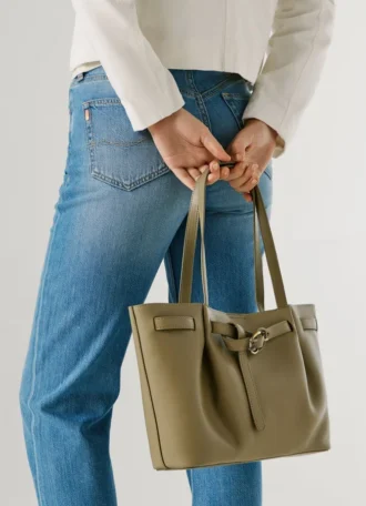 Leather Effect Tote Bag