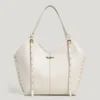 Leather Effect Tote Bag with Studs Leather Effect Tote Bag with Studs