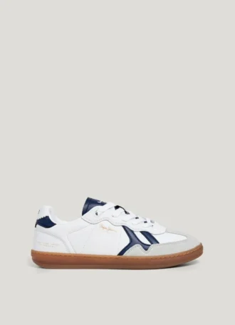 Leather Trainers with Cupsole Sole – Ball