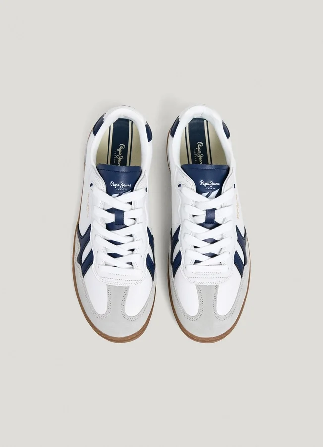 Leather Trainers with Cupsole Sole – Ball Leather Trainers with Cupsole Sole – Ball