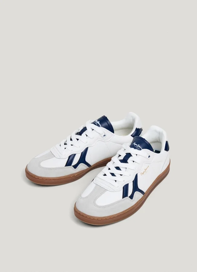 Leather Trainers with Cupsole Sole – Ball Leather Trainers with Cupsole Sole – Ball