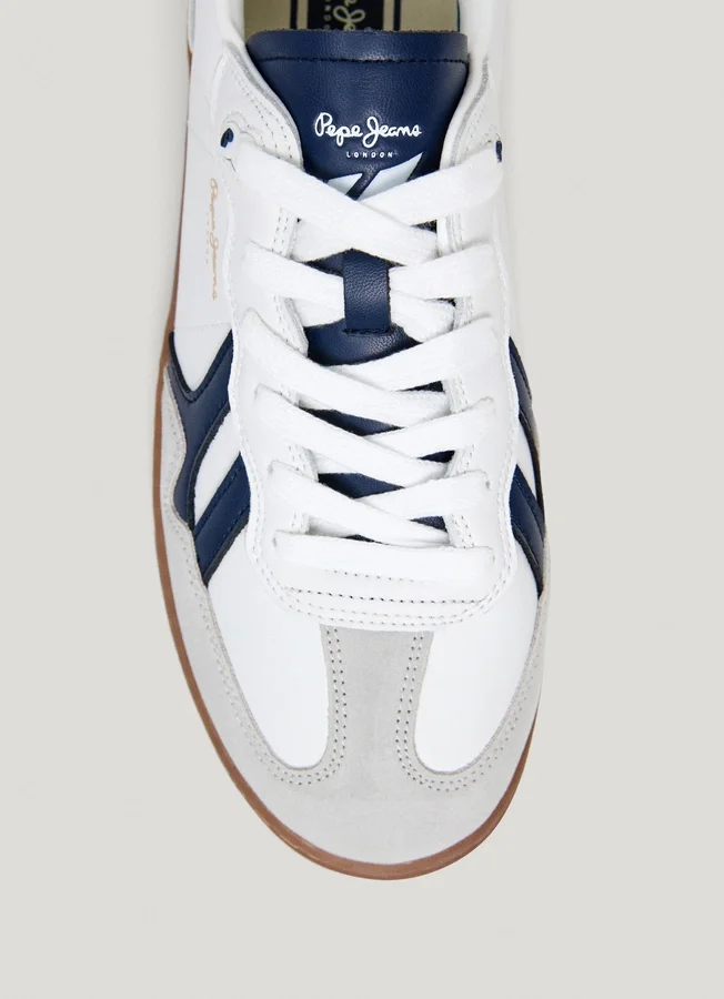 Leather Trainers with Cupsole Sole – Ball Leather Trainers with Cupsole Sole – Ball