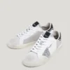 Leather Trainers with Glitter Details Leather Trainers with Glitter Details