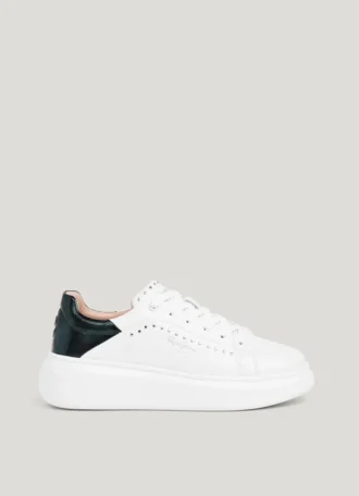 Leather Trainers with Studs