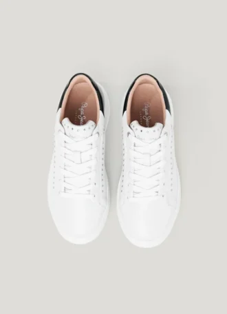 Leather Trainers with Studs