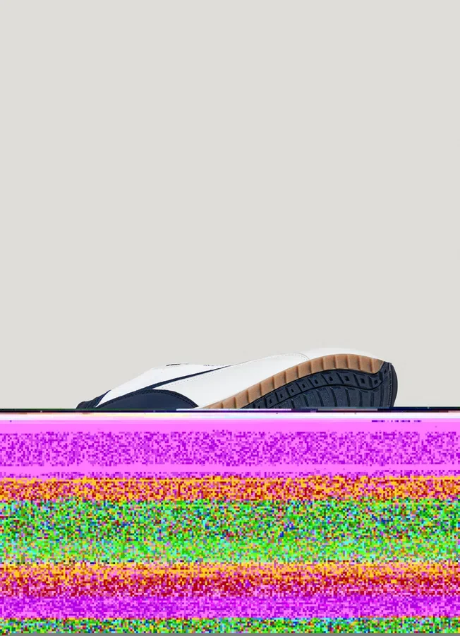 Leather Trainers with Suede Details Leather Trainers with Suede Details