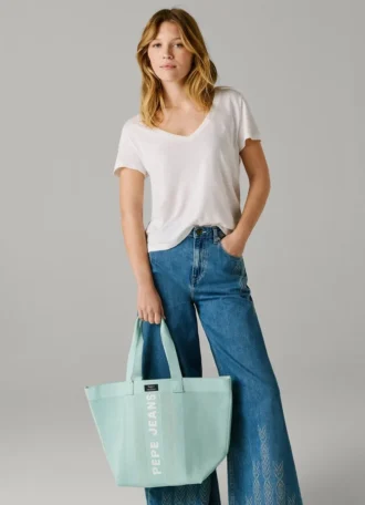 Logo Print Shopper Bag Logo Print Shopper Bag