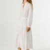 Long Shirt Collar Maxi Dress