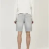 Loose Fit Denim Bermuda Shorts