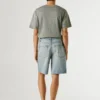 Loose Fit Denim Bermuda Shorts Loose Fit Denim Bermuda Shorts