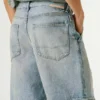 Loose Fit Denim Bermuda Shorts Loose Fit Denim Bermuda Shorts
