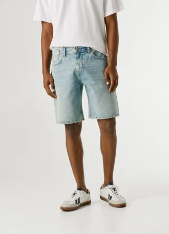 Loose Fit Denim Shorts