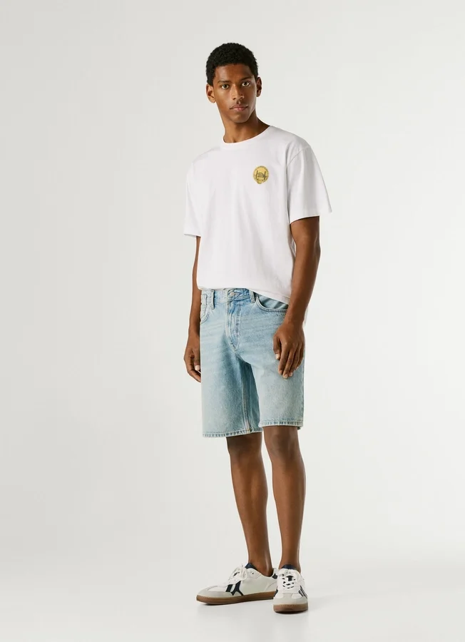 Loose Fit Denim Shorts Loose Fit Denim Shorts