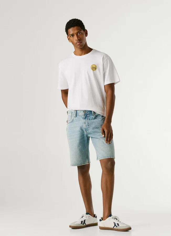 Loose Fit Denim Shorts Loose Fit Denim Shorts