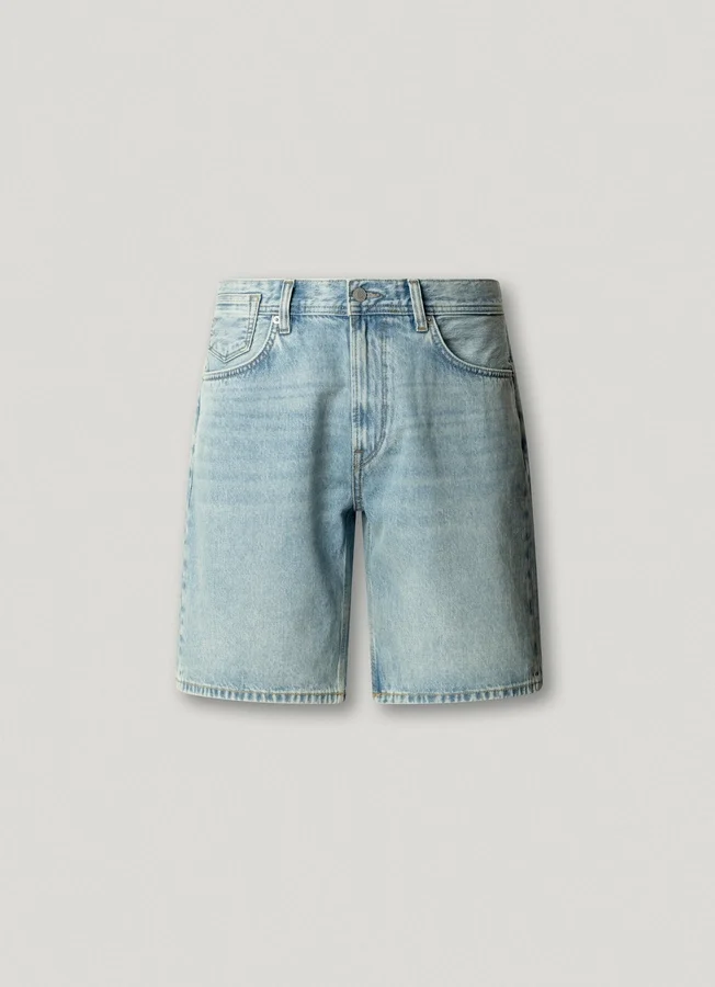 Loose Fit Denim Shorts Loose Fit Denim Shorts