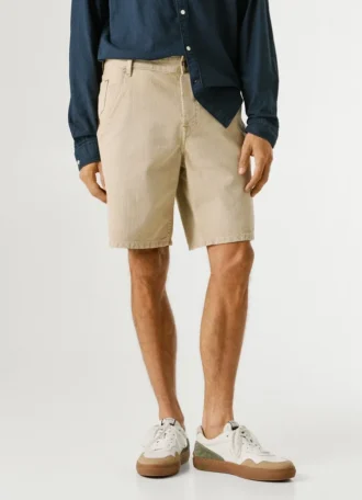 Loose Fit Twill Shorts