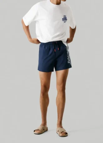 Maxi Logo Bermuda Swim Shorts