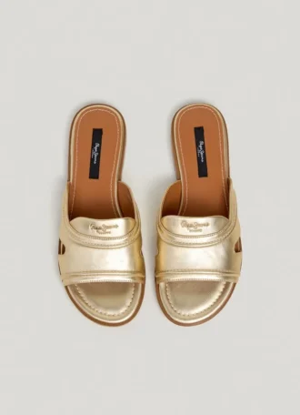 Metallic Flat Sandals
