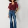 Mid-Rise Flare Fit Jeans – Venus