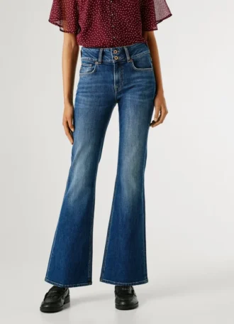 Mid-Rise Flare Fit Jeans – Venus