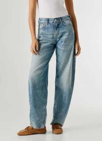 Mid-Rise Loose Fit Jeans