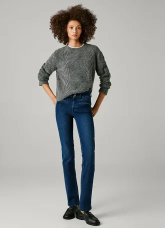 Mid-Rise Straight Fit Jeans – Beryl