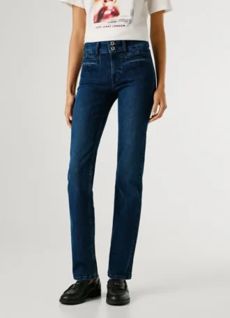 Mid-Rise Straight Fit Jeans – Beryl