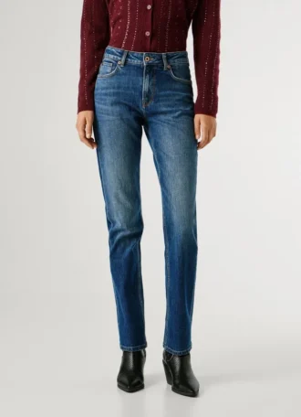 Mid-Rise Straight Fit Jeans – Mary