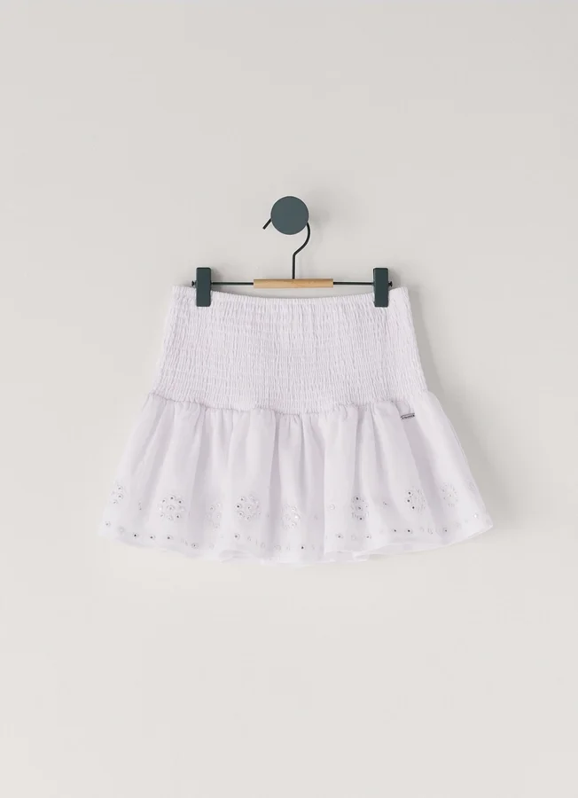 Mini Skirt with Openwork Details Mini Skirt with Openwork Details
