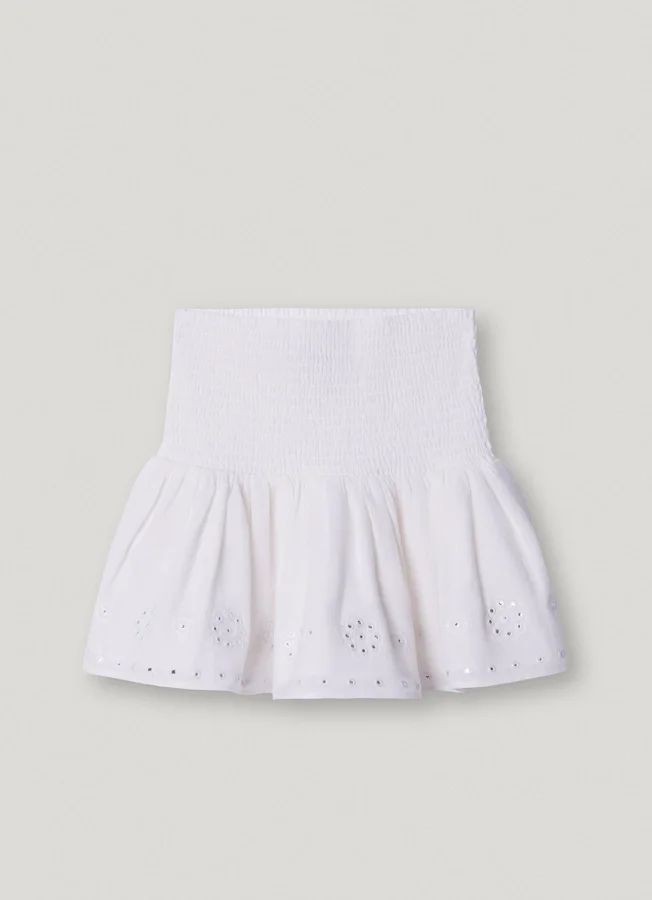 Mini Skirt with Openwork Details Mini Skirt with Openwork Details