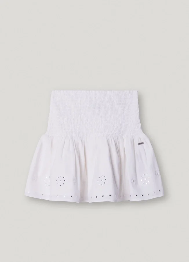 Mini Skirt with Openwork Details Mini Skirt with Openwork Details