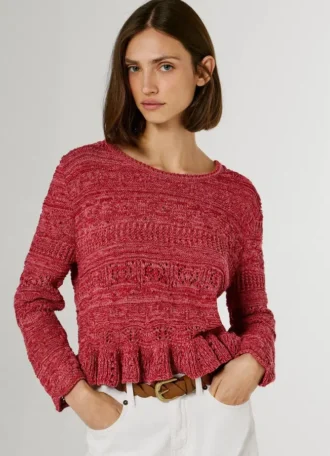 Mouliné Crew Neck Jumper