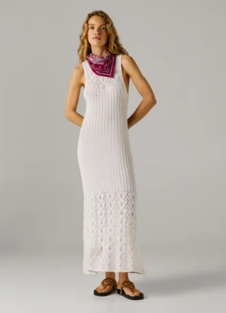 Openwork Detail Maxi Dress