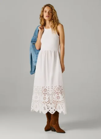 Openwork Detail Maxi Dress