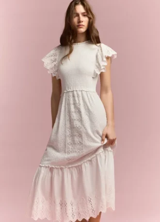 Openwork Detail Maxi Dress