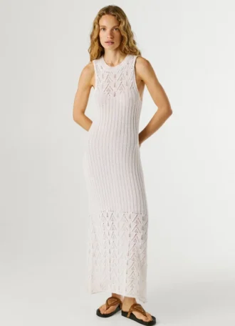 Openwork Detail Maxi Dress