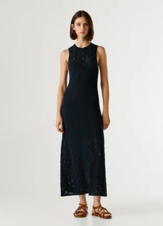 Openwork Detail Maxi Dress