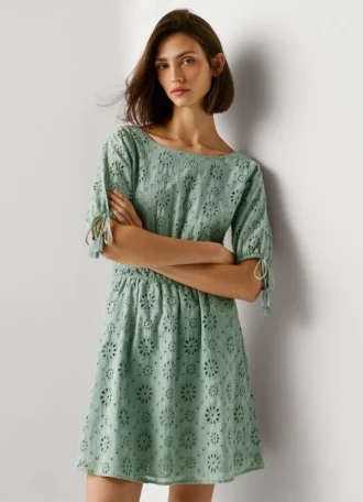 Openwork Detail Mini Dress