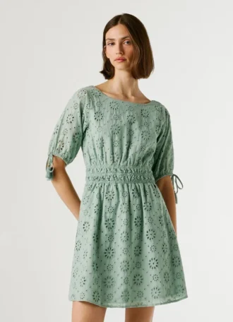 Openwork Detail Mini Dress