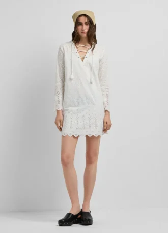 Openwork Detail Mini Dress