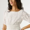 Openwork Detail Mini Dress