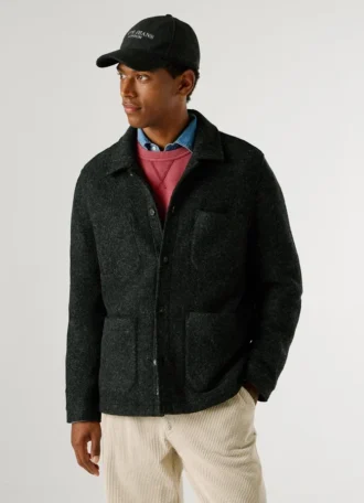 Overshirt in Wool Blend