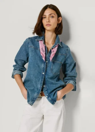 Oversized Fit Denim Shirt