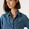 Oversized Fit Denim Shirt
